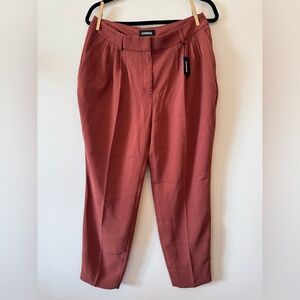 Express high waisted pleated ankle Trousers pants 8 R.